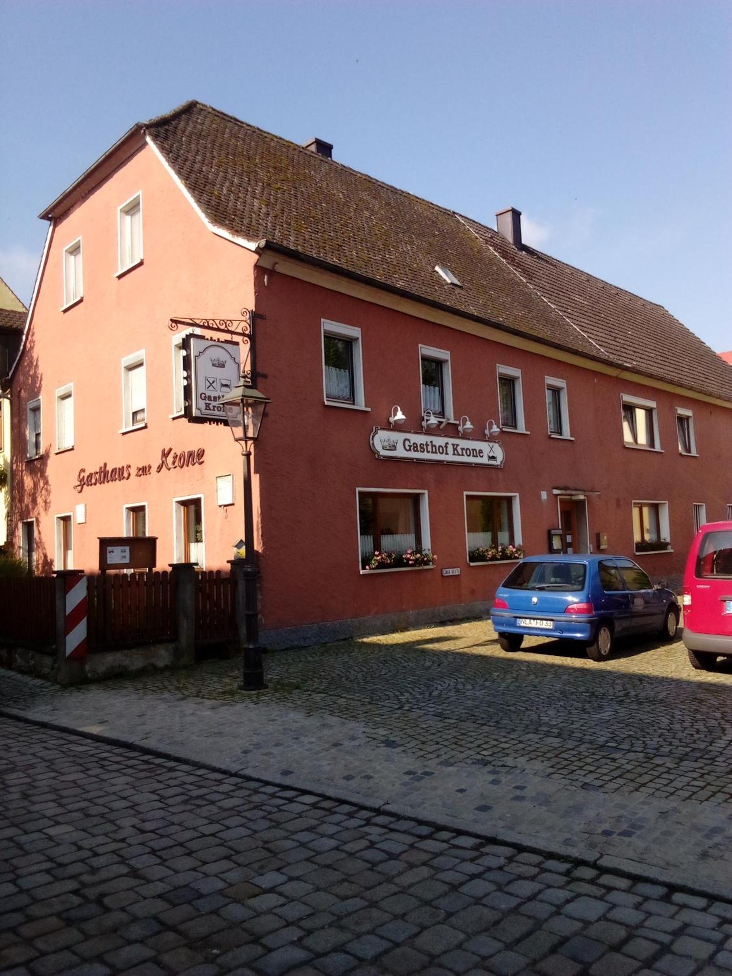 Gasthof Zur Krone Burghaslach ภายนอก รูปภาพ